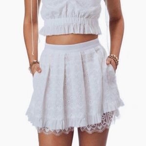 For love and lemons Charlotte Eyelet skort